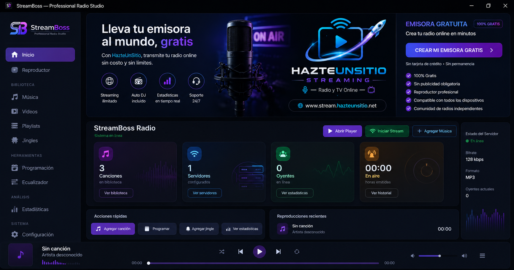 Stream Boss Reproductor