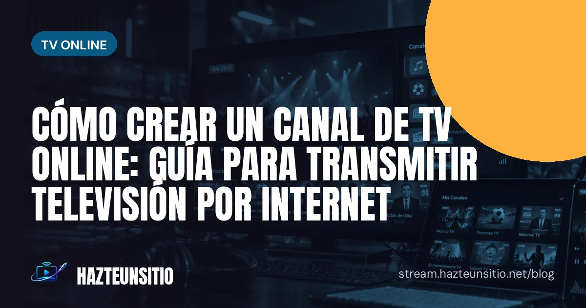 Cómo crear un canal de TV online: guía para transmitir televisión por internet